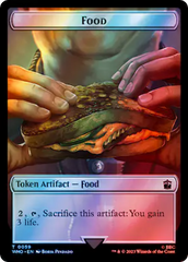 Alien Rhino // Food (0059) Double-Sided Token (Surge Foil) [Doctor Who Tokens] | Boutique FDB TCG