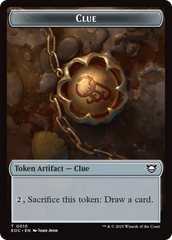 Clue // Beast (0005) Double-Sided Token [Edge of Eternities Commander Tokens] | Boutique FDB TCG