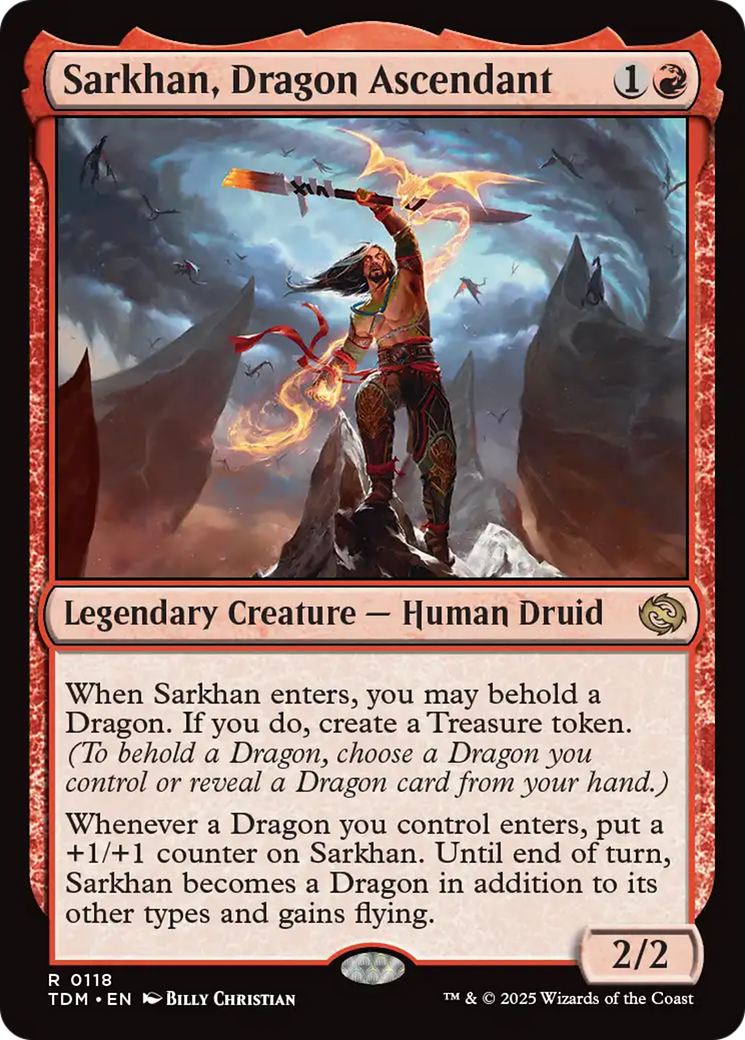 Sarkhan, Dragon Ascendant (118) [Tarkir: Dragonstorm] | Boutique FDB TCG