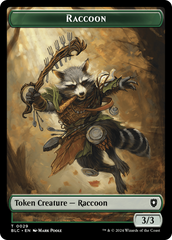 Rat // Raccoon Double-Sided Token [Bloomburrow Commander Tokens] | Boutique FDB TCG