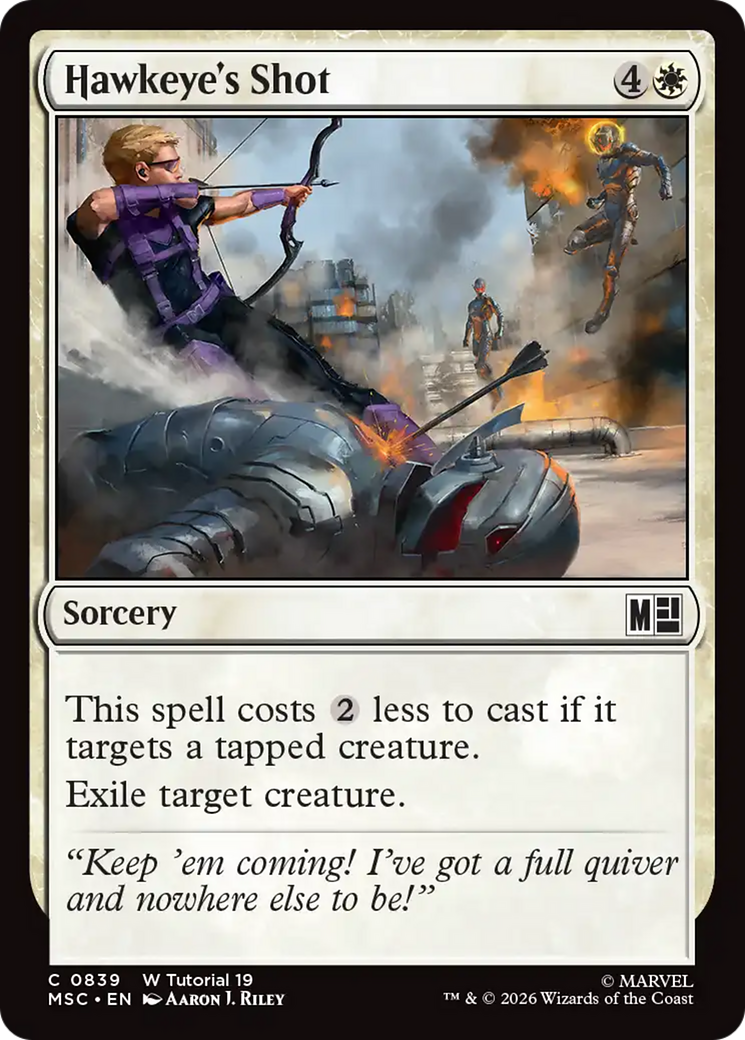 Hawkeye's Shot [Marvel Super Heroes Commander] | Boutique FDB TCG