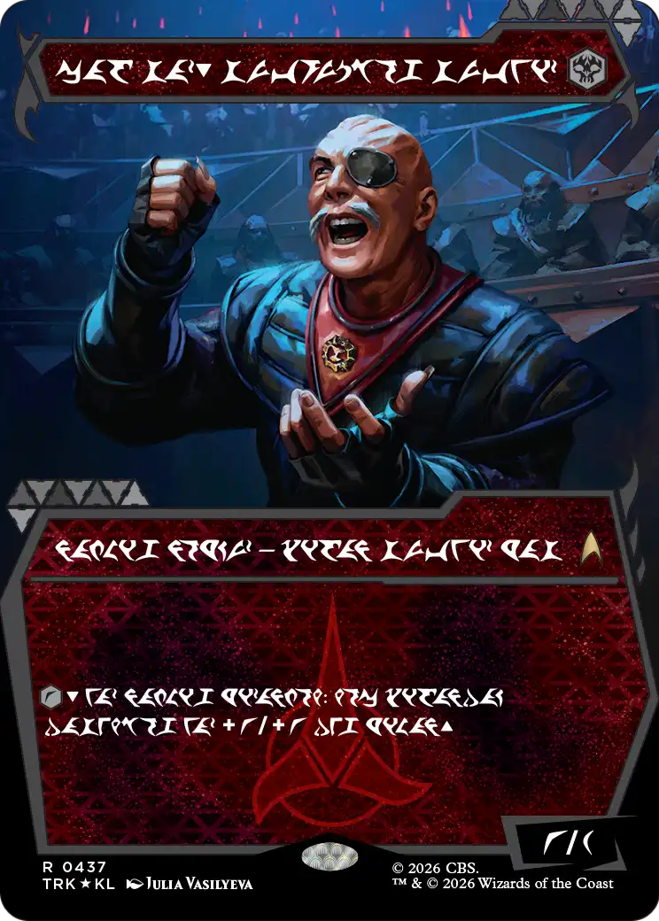 General Chang, Cold Warrior (0437) (Showcase Klingon) [Star Trek] | Boutique FDB TCG
