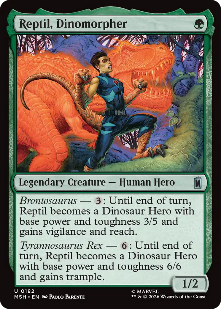 Reptil, Dinomorpher [Marvel Super Heroes] | Boutique FDB TCG