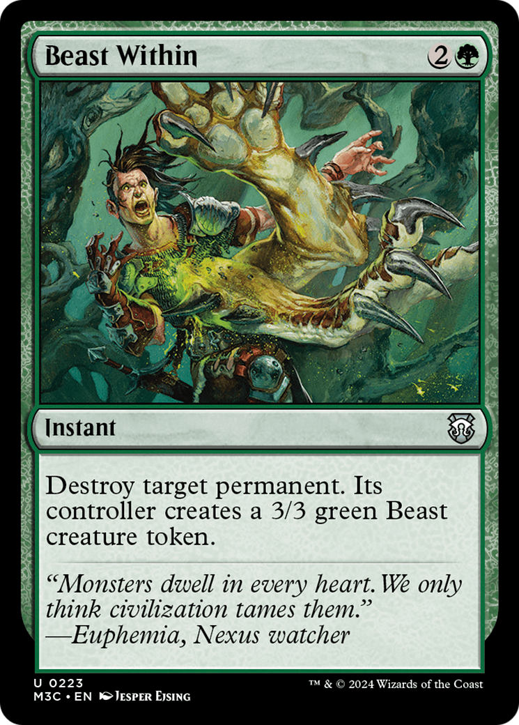 Beast Within (Ripple Foil) [Modern Horizons 3 Commander] | Boutique FDB TCG