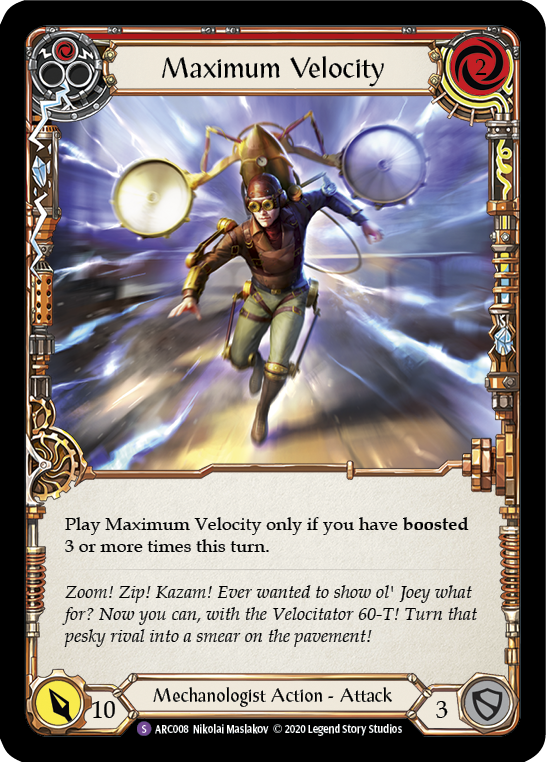 Maximum Velocity [U-ARC008] (Arcane Rising Unlimited)  Unlimited Rainbow Foil | Boutique FDB TCG