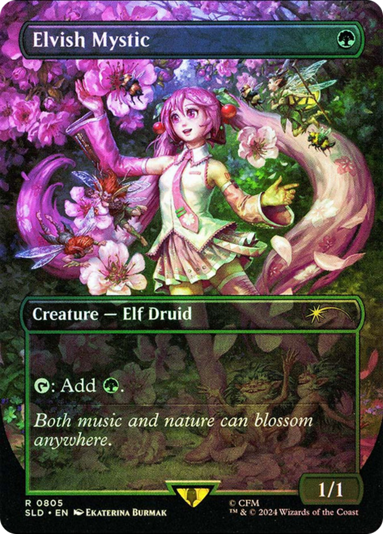 Elvish Mystic (0805) (Rainbow Foil) [Secret Lair Drop Series] | Boutique FDB TCG