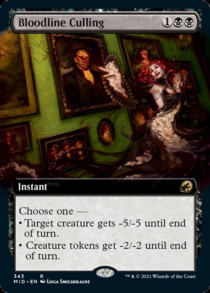 Bloodline Culling (Extended Art) [Innistrad: Midnight Hunt] | Boutique FDB TCG