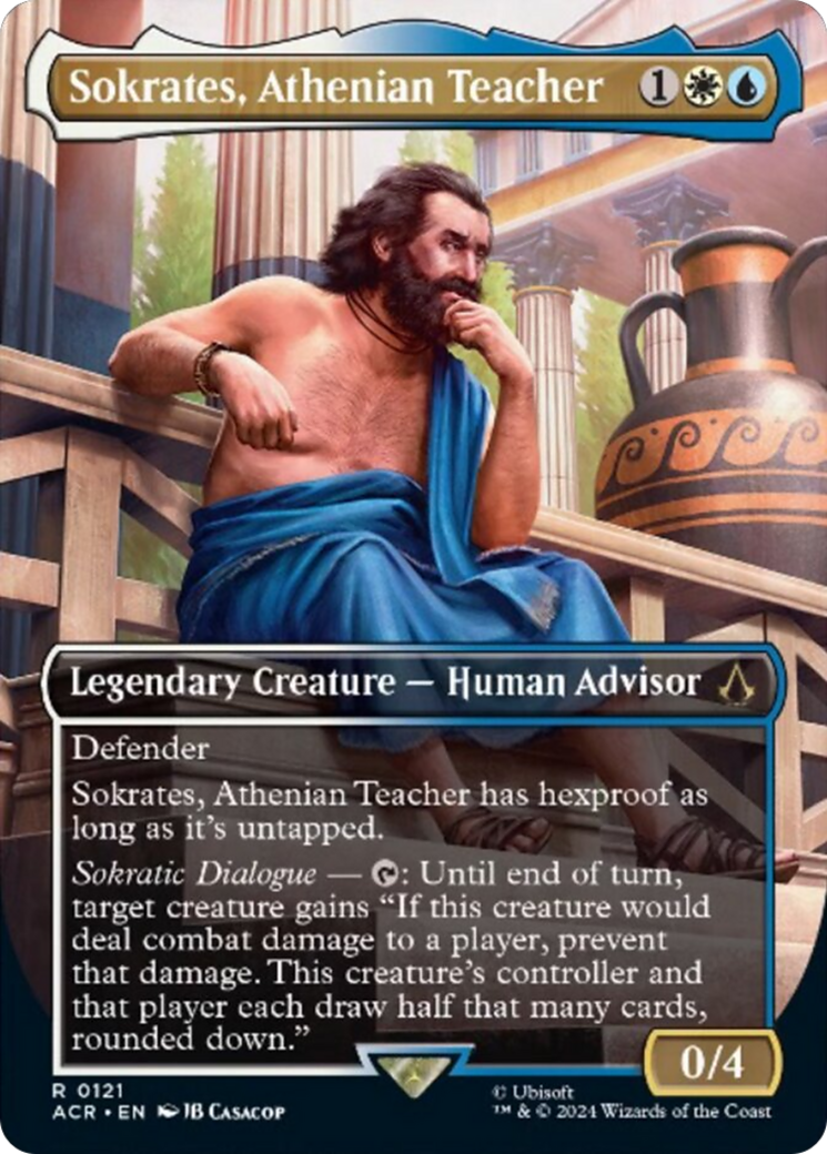 Sokrates, Athenian Teacher (Borderless) [Assassin's Creed] | Boutique FDB TCG