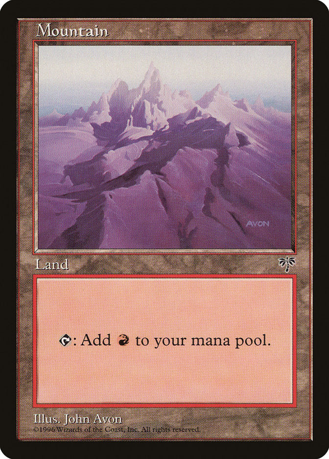 Mountain (Purple Signature) [Mirage] | Boutique FDB TCG