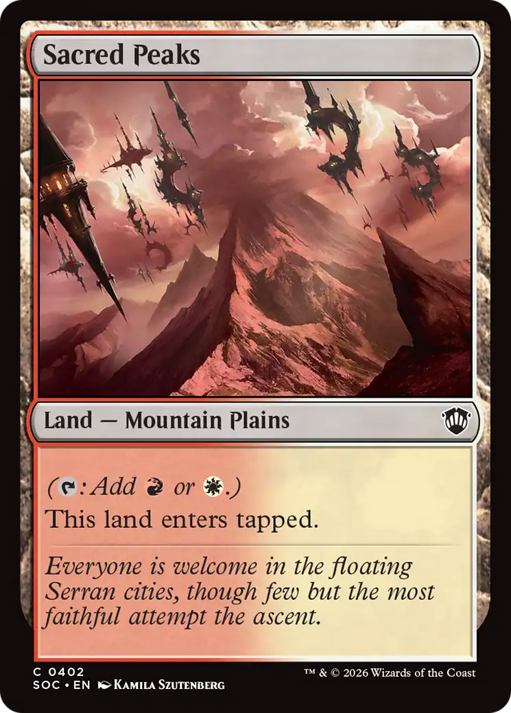 Sacred Peaks [Secrets of Strixhaven Commander] | Boutique FDB TCG