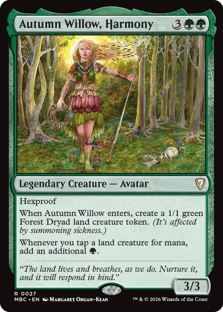 Autumn Willow, Harmony [Mystery Booster: Commander Edition] | Boutique FDB TCG