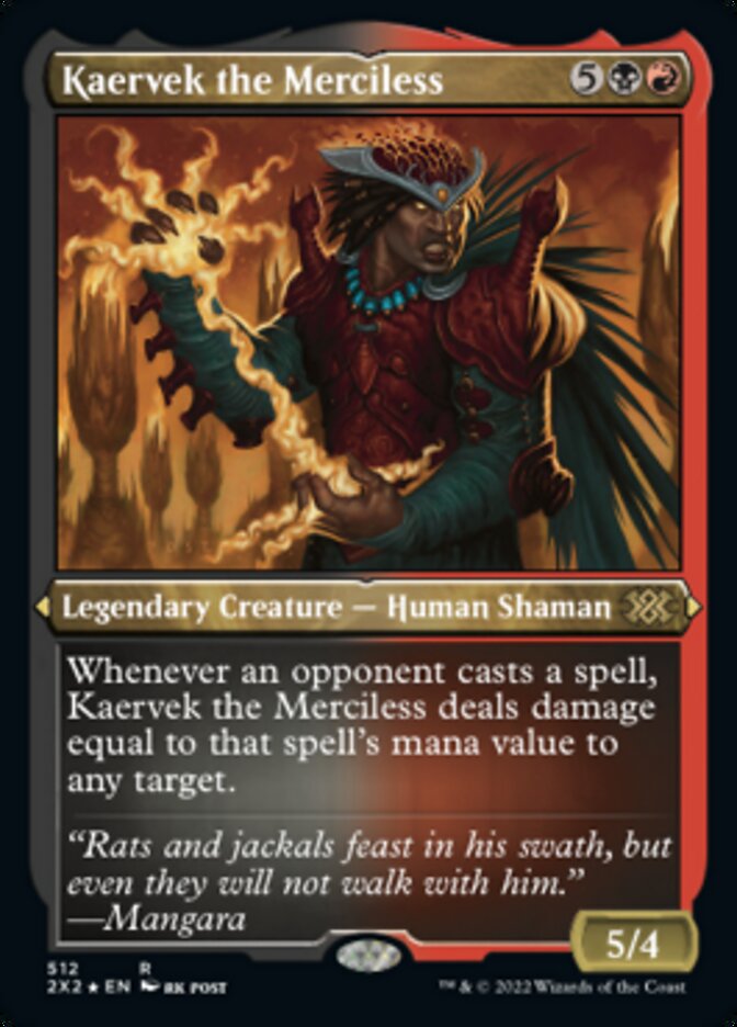 Kaervek the Merciless (Foil Etched) [Double Masters 2022] | Boutique FDB TCG