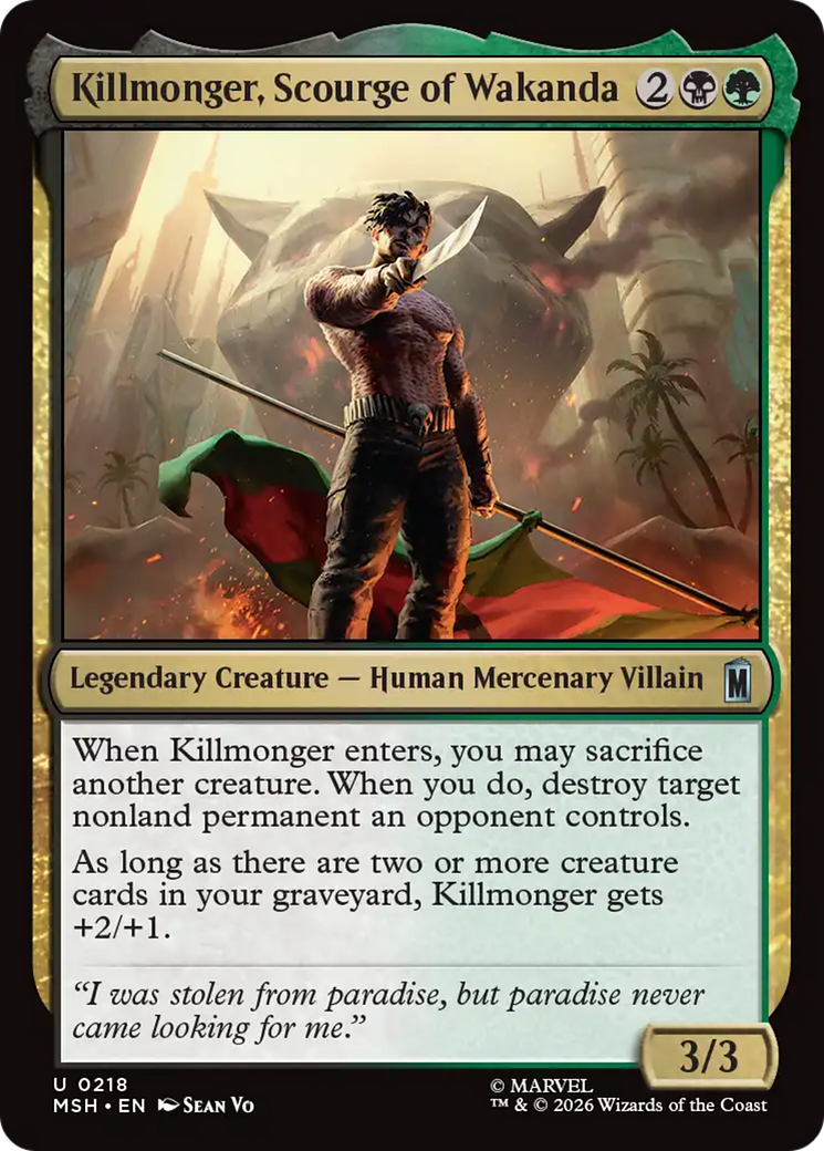 Killmonger, Scourge of Wakanda [Marvel Super Heroes] | Boutique FDB TCG