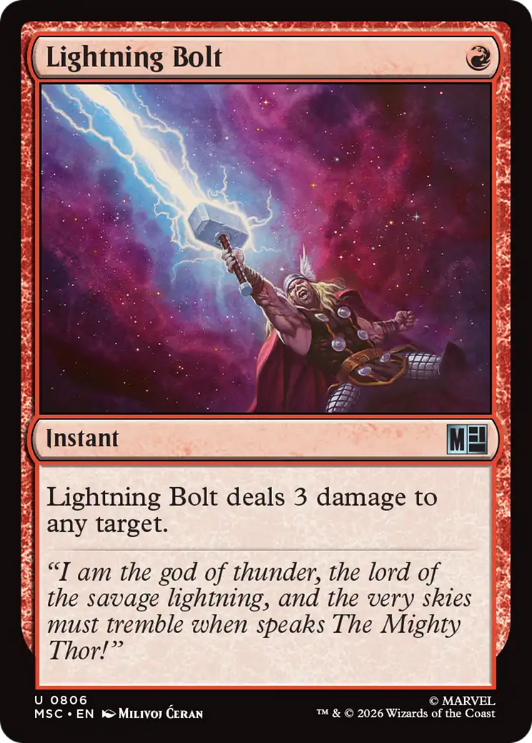 Lightning Bolt [Marvel Super Heroes Commander] | Boutique FDB TCG