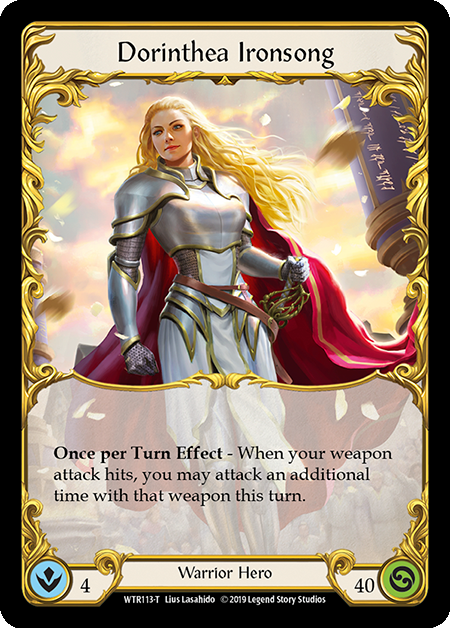 Dorinthea // Dorinthea Ironsong [WTR114-T // WTR113-T] (Welcome to Rathe)  Alpha Print Normal | Boutique FDB TCG