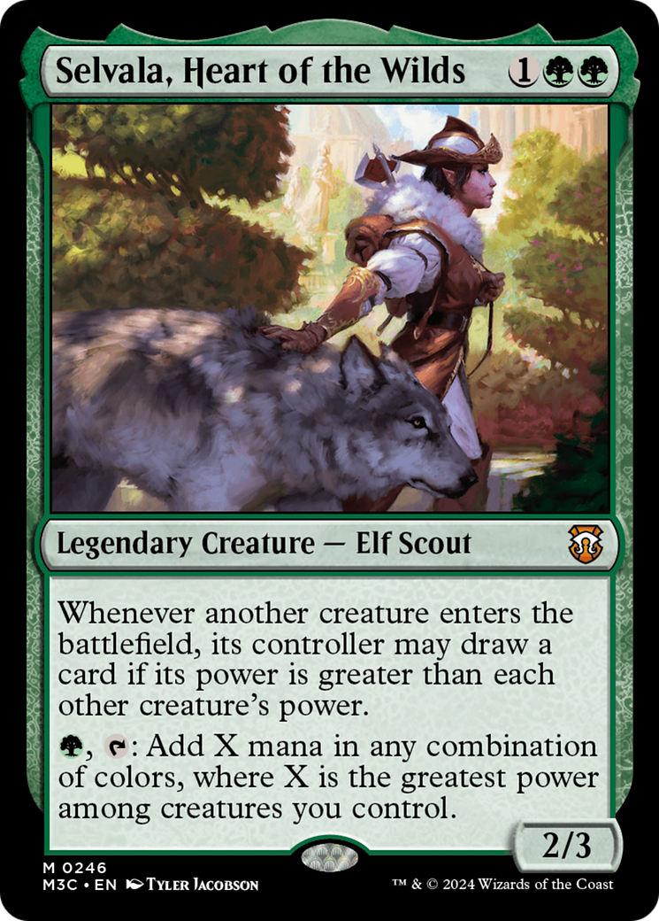 Selvala, Heart of the Wilds (Ripple Foil) [Modern Horizons 3 Commander] | Boutique FDB TCG