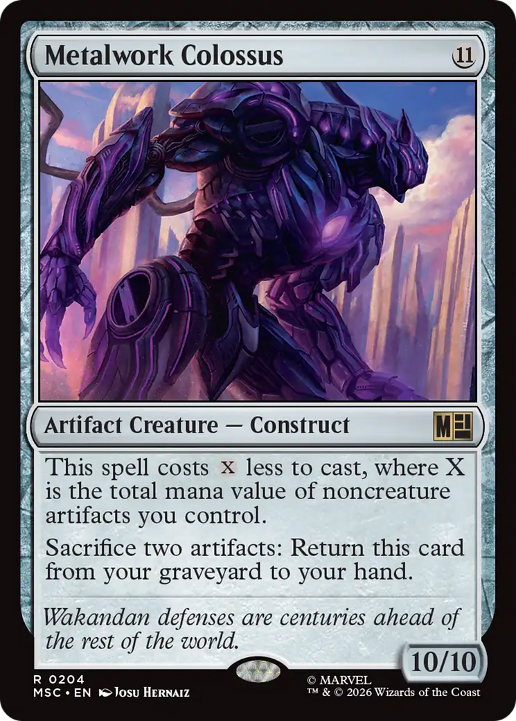 Metalwork Colossus (Surge Foil) [Marvel Super Heroes Commander] | Boutique FDB TCG