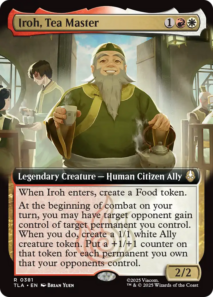 Iroh, Tea Master (Extended Art) [Avatar: The Last Airbender] | Boutique FDB TCG