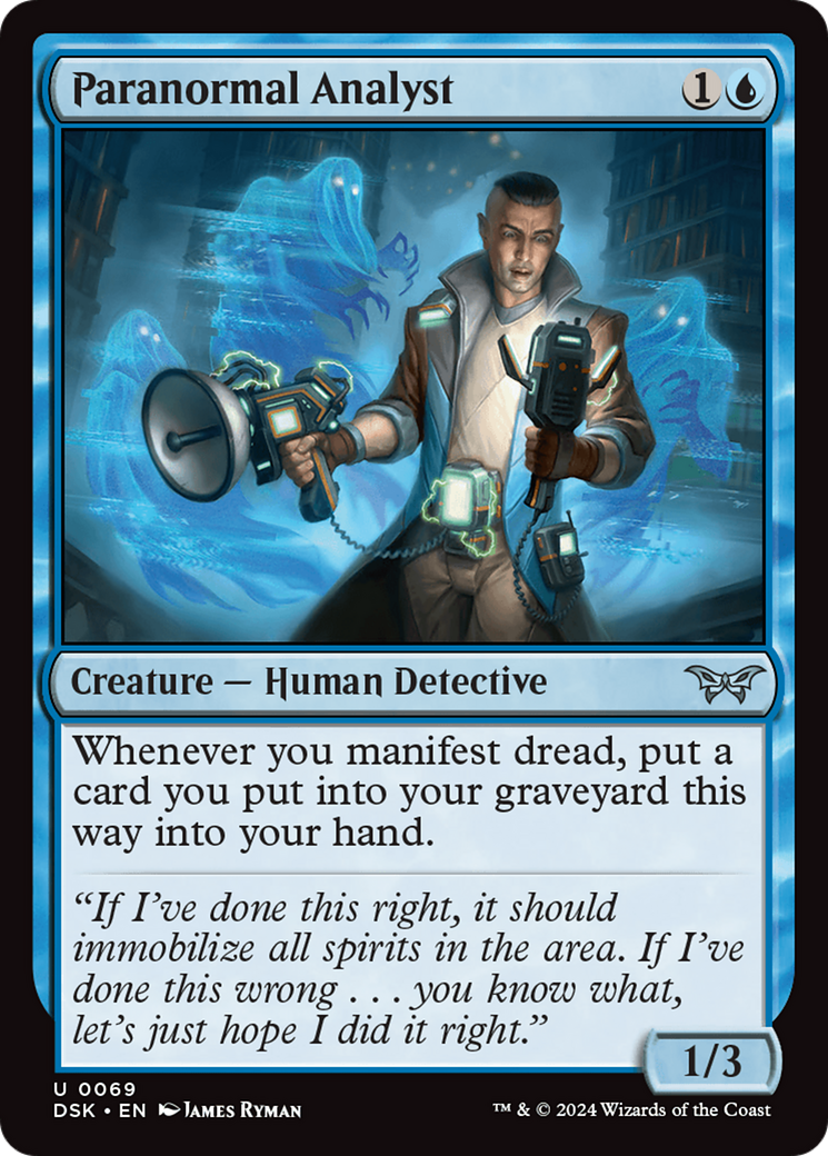 Paranormal Analyst [Duskmourn: House of Horror] | Boutique FDB TCG