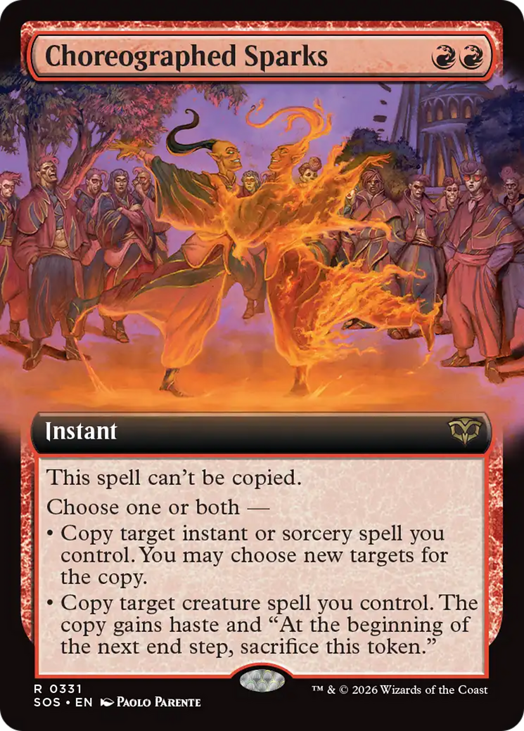 Choreographed Sparks (Extended Art) [Secrets of Strixhaven] | Boutique FDB TCG