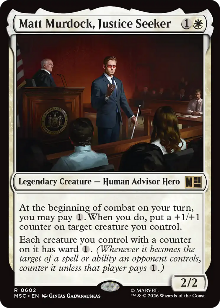 Matt Murdock, Justice Seeker [Marvel Super Heroes Commander] | Boutique FDB TCG