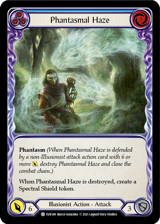 Phantasmal Haze (Blue) [EVR149] (Everfest)  1st Edition Rainbow Foil | Boutique FDB TCG