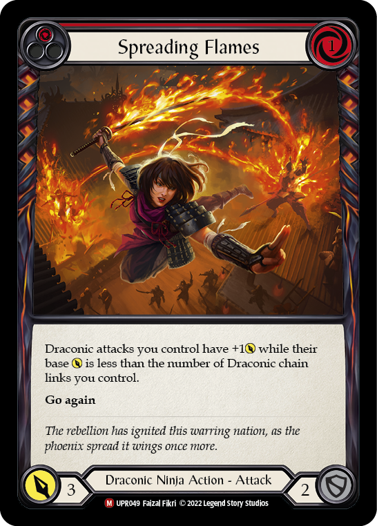 Spreading Flames [UPR049] (Uprising) | Boutique FDB TCG