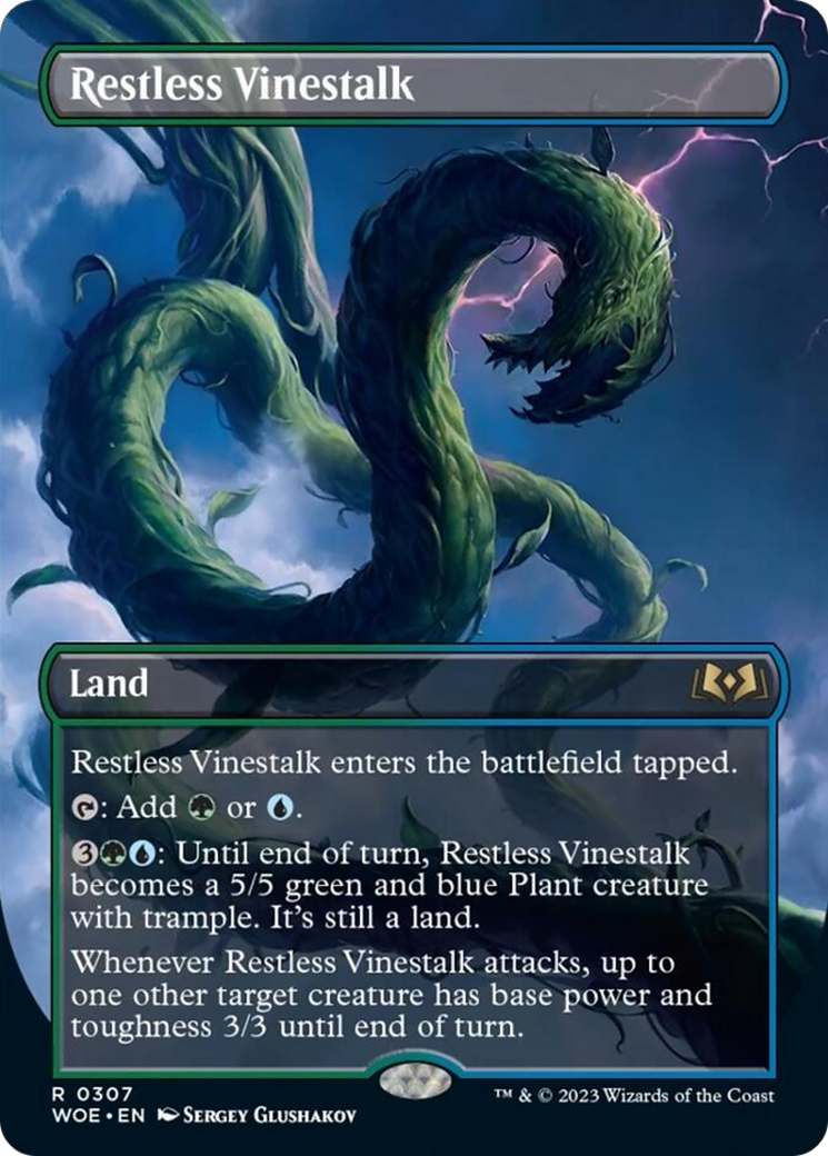 Restless Vinestalk (Borderless) [Wilds of Eldraine] | Boutique FDB TCG