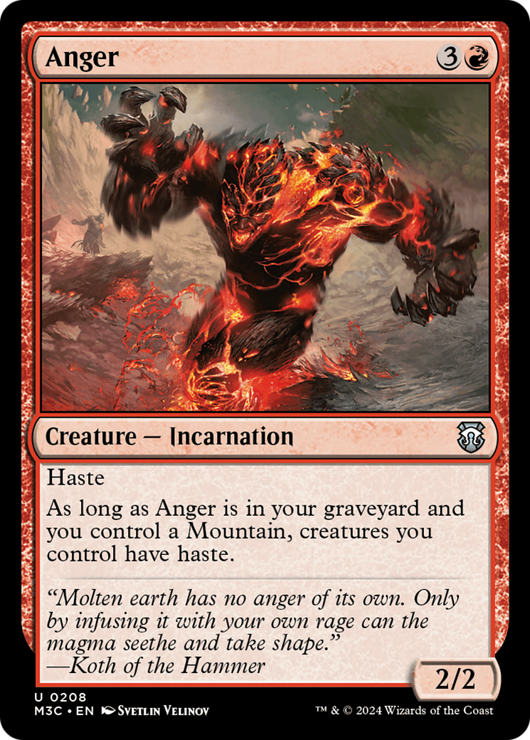 Anger [Modern Horizons 3 Commander] | Boutique FDB TCG