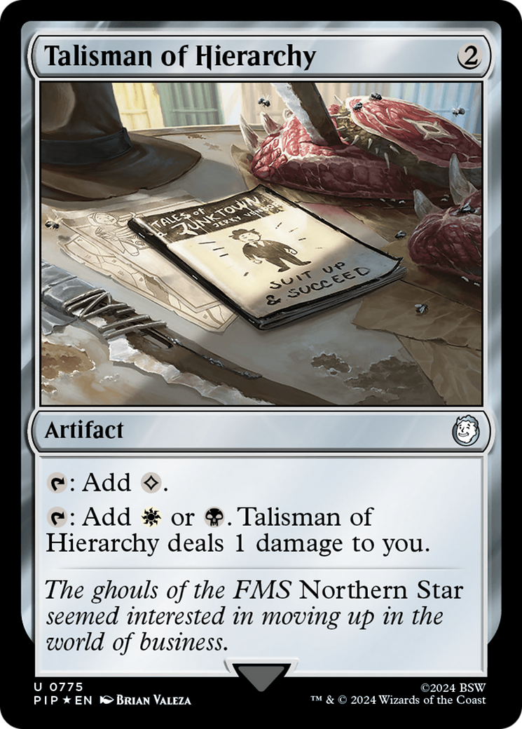 Talisman of Hierarchy (Surge Foil) [Fallout] | Boutique FDB TCG