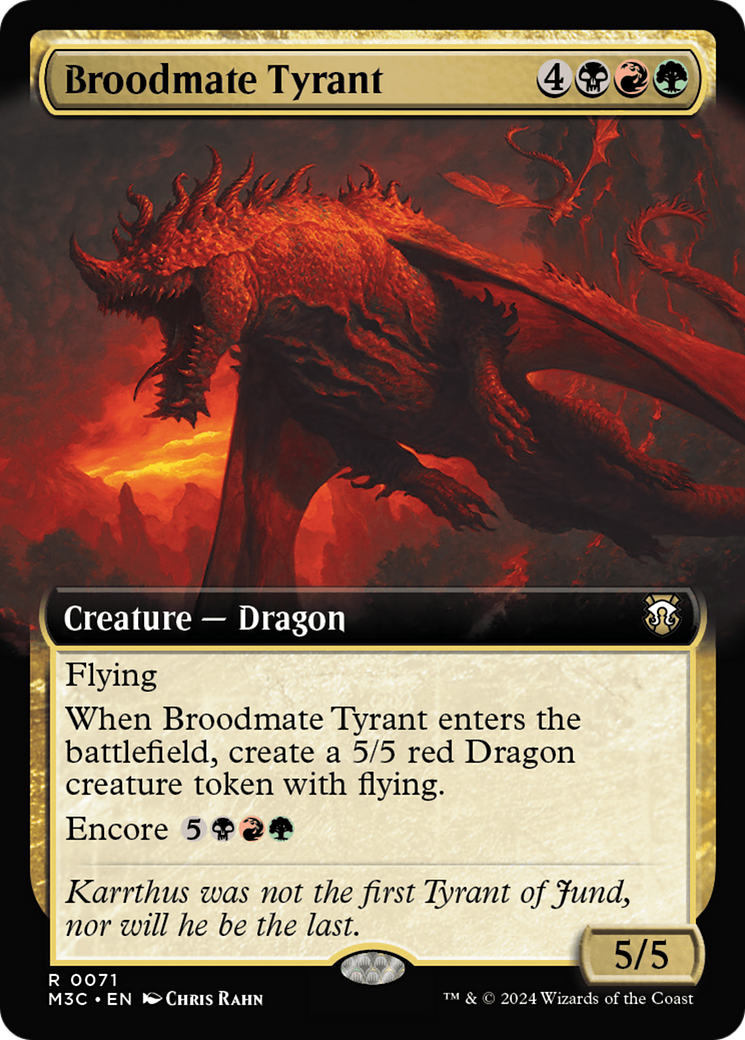 Broodmate Tyrant (Extended Art) [Modern Horizons 3 Commander] | Boutique FDB TCG