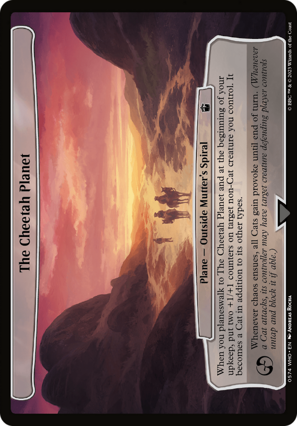 The Cheetah Planet [Doctor Who] | Boutique FDB TCG