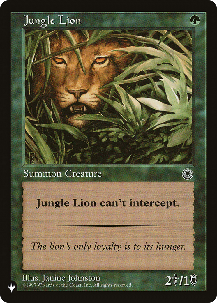 Jungle Lion [The List Reprints] | Boutique FDB TCG