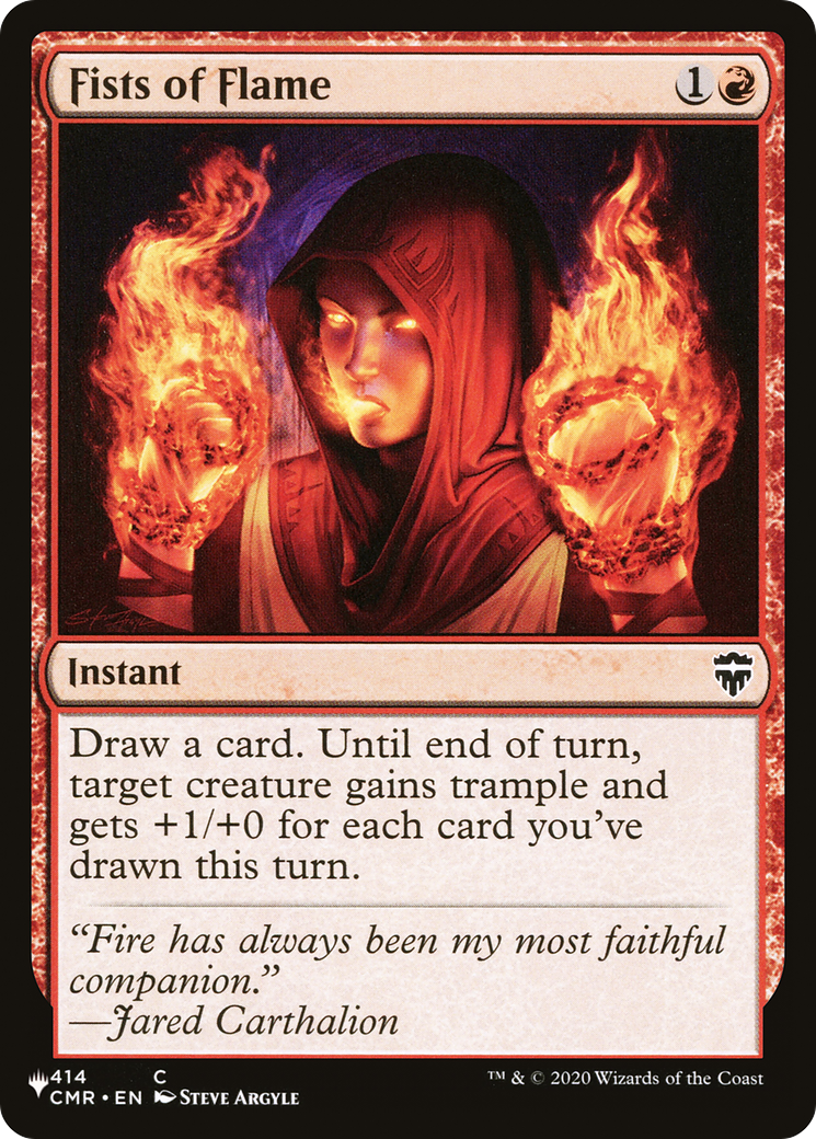 Fists of Flame [The List Reprints] | Boutique FDB TCG