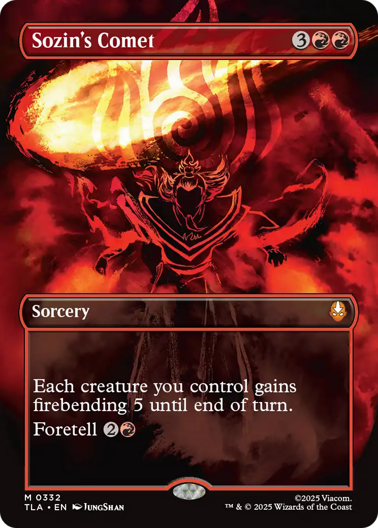 Sozin's Comet (0332) (Borderless) [Avatar: The Last Airbender] | Boutique FDB TCG
