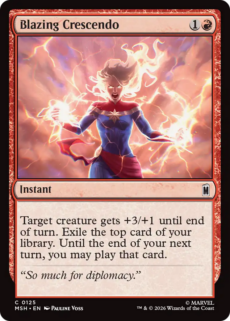 Blazing Crescendo [Marvel Super Heroes] | Boutique FDB TCG