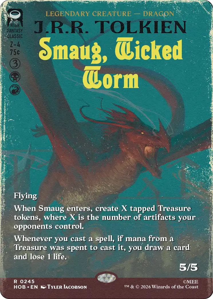 Smaug, Wicked Worm (Borderless) [The Hobbit] | Boutique FDB TCG