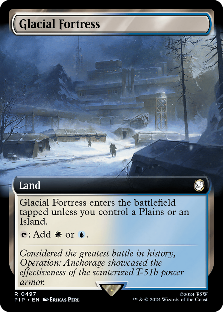 Glacial Fortress (Extended Art) [Fallout] | Boutique FDB TCG