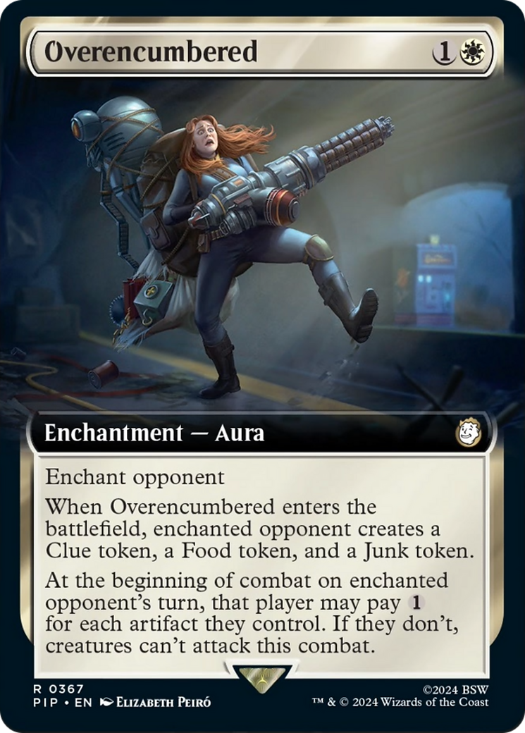 Overencumbered (Extended Art) [Fallout] | Boutique FDB TCG