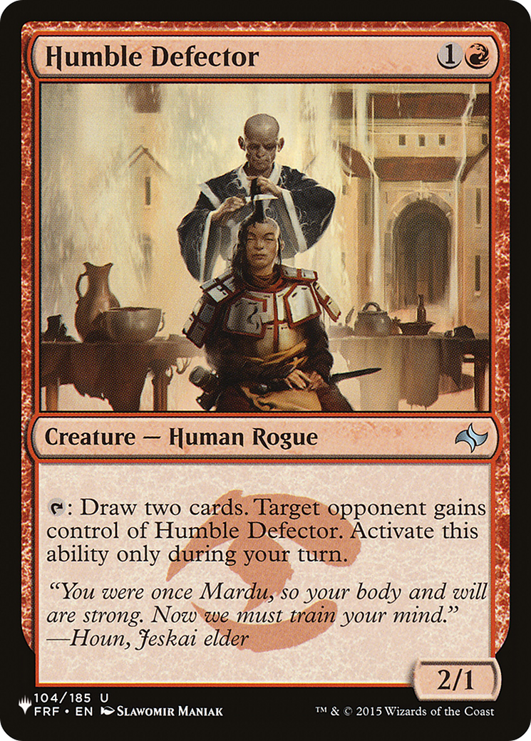 Humble Defector [The List Reprints] | Boutique FDB TCG