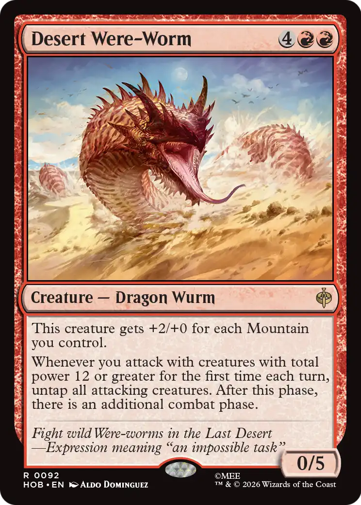 Desert Were-Worm [The Hobbit] | Boutique FDB TCG