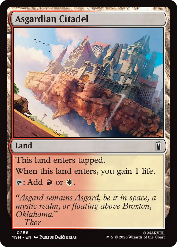Asgardian Citadel [Marvel Super Heroes] | Boutique FDB TCG