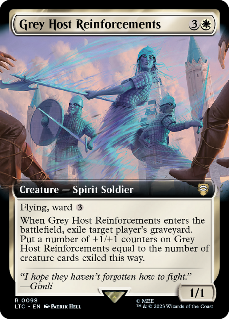 Grey Host Reinforcements (Extended Art) [The Lord of the Rings: Tales of Middle-Earth Commander] | Boutique FDB TCG