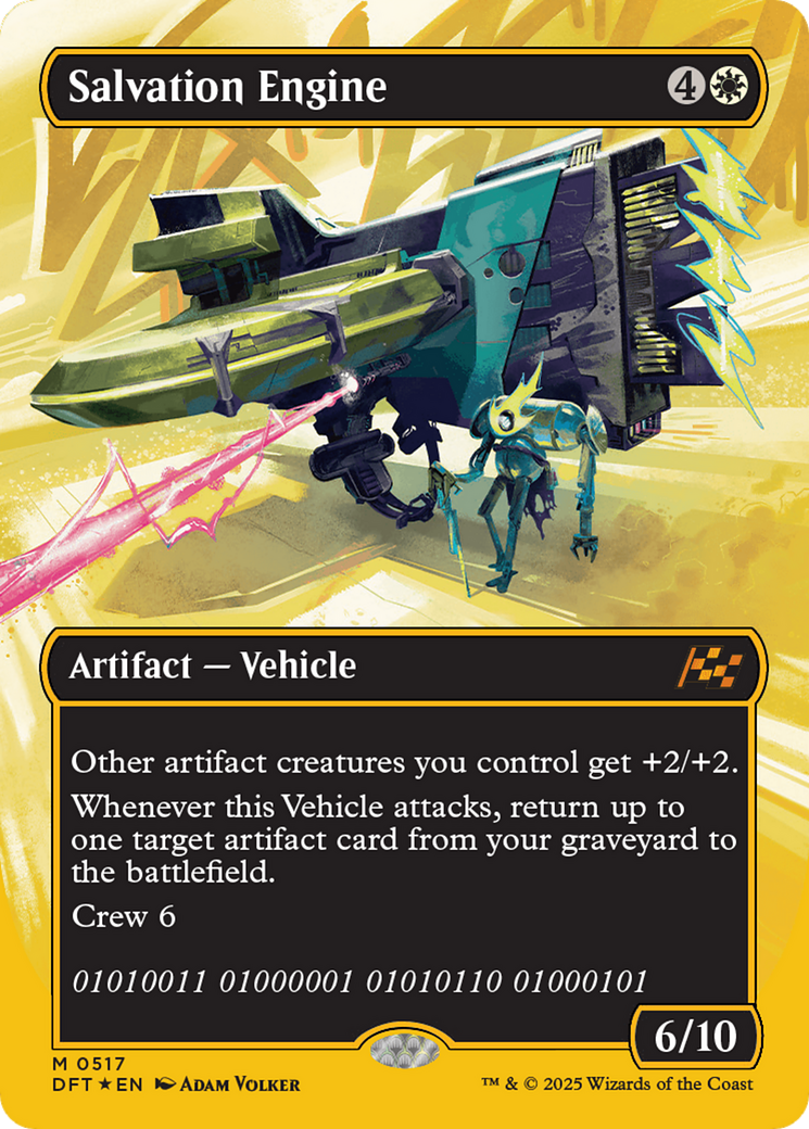 Salvation Engine (Borderless) (First-Place Foil) [Aetherdrift] | Boutique FDB TCG