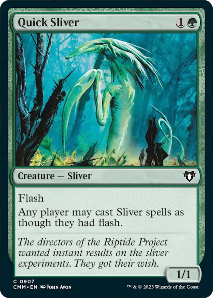 Quick Sliver [Commander Masters] | Boutique FDB TCG