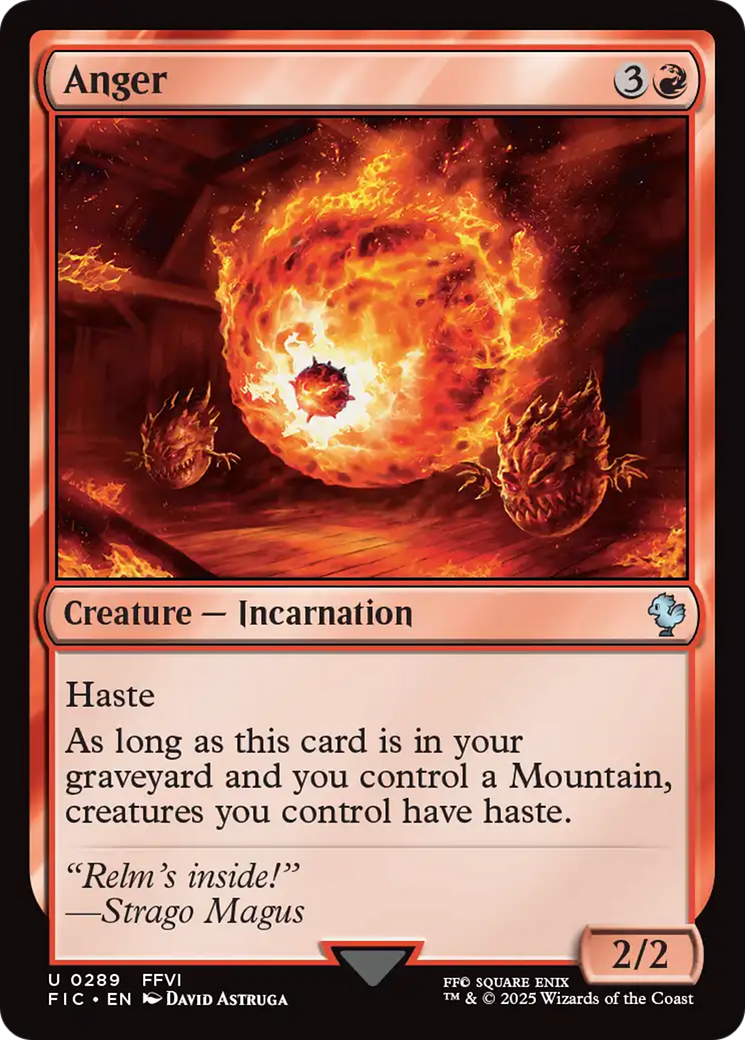 Anger [FINAL FANTASY Commander] | Boutique FDB TCG