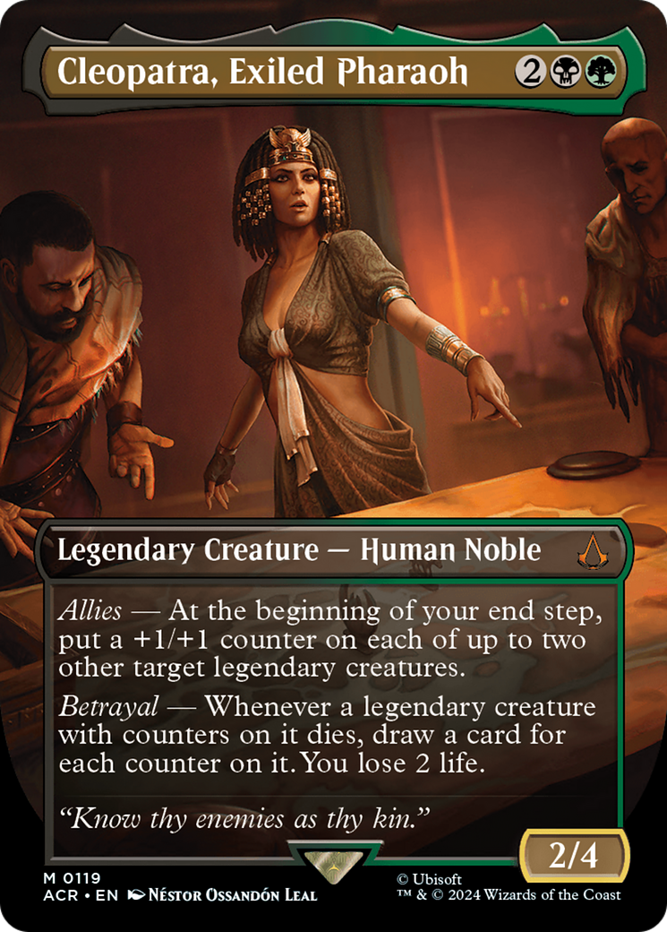 Cleopatra, Exiled Pharaoh (Borderless) [Assassin's Creed] | Boutique FDB TCG