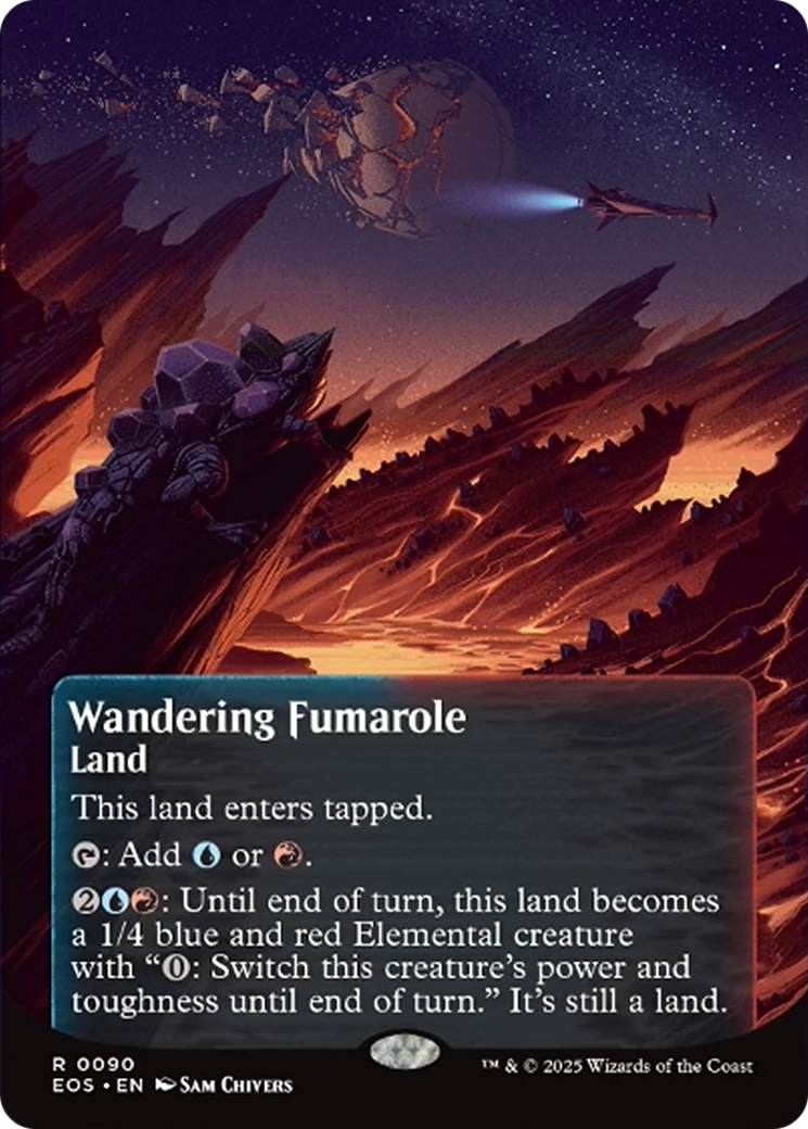 Wandering Fumarole (0090) (Borderless) [Edge of Eternities: Stellar Sights] | Boutique FDB TCG
