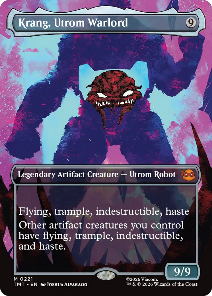 Krang, Utrom Warlord (Borderless) [Teenage Mutant Ninja Turtles] | Boutique FDB TCG