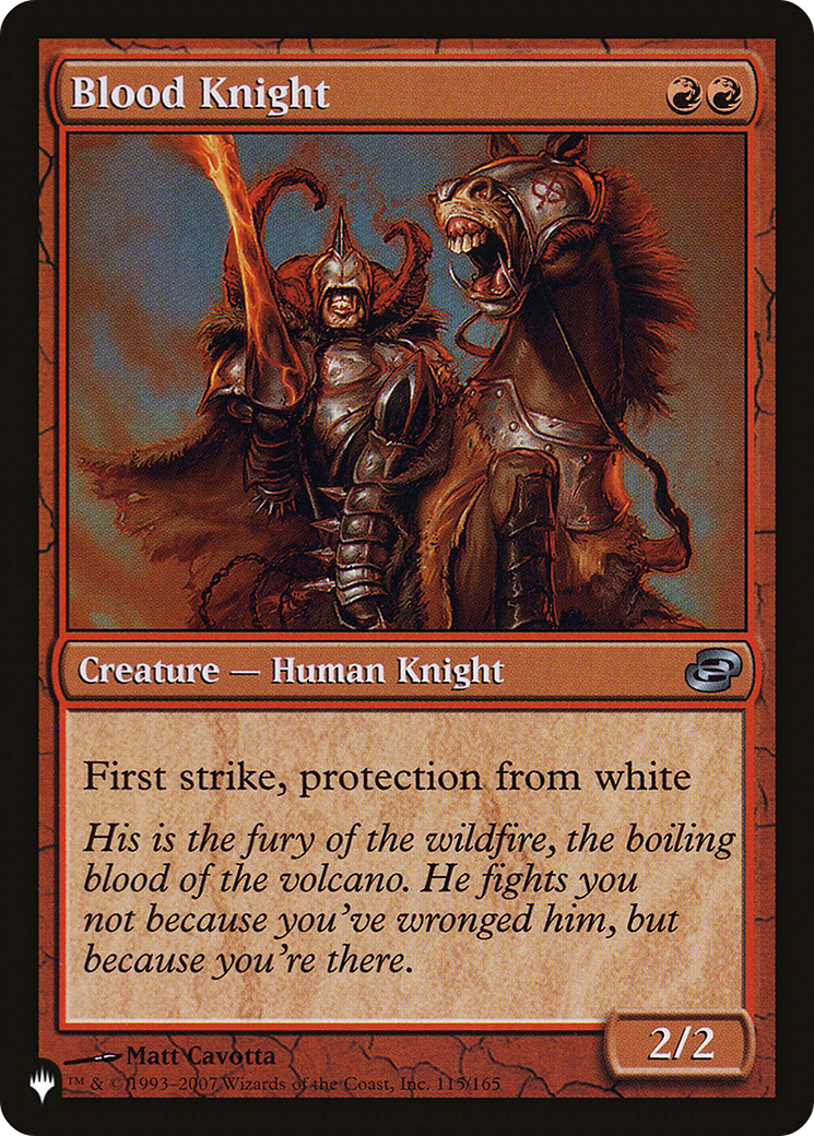 Blood Knight [The List Reprints] | Boutique FDB TCG